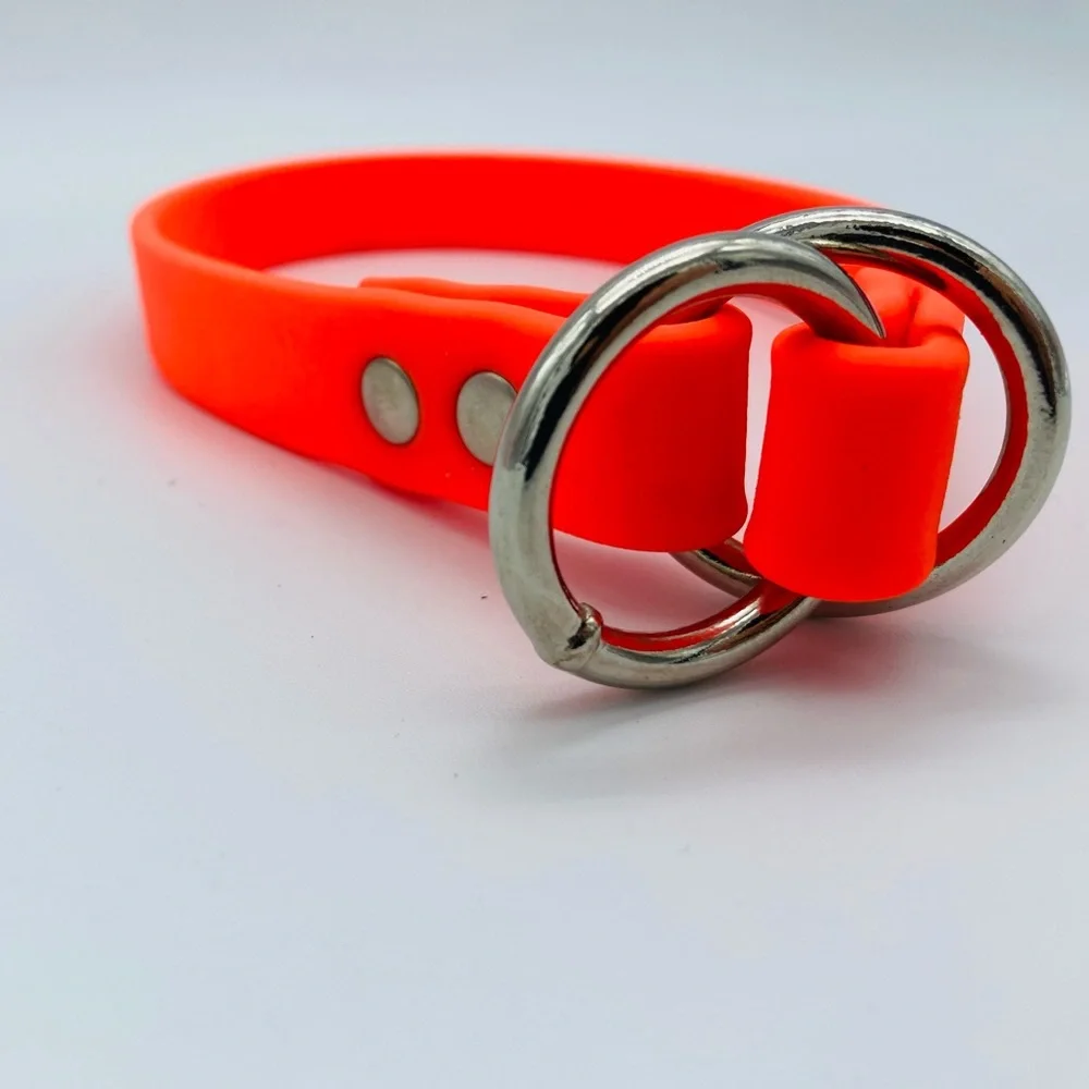 NEW ORANGE BIOTHANE DOG COLLAR